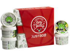 Justbob vanocni sada pro CBD konopi, darkovy set s tremi kelimky