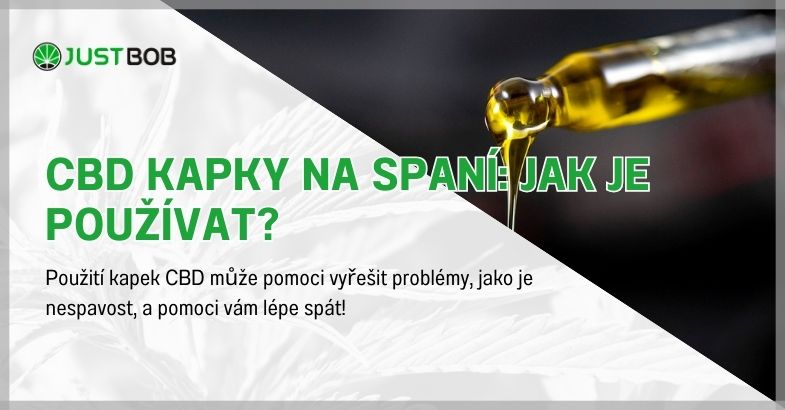 CBD kapky na spaní: jak je používat?